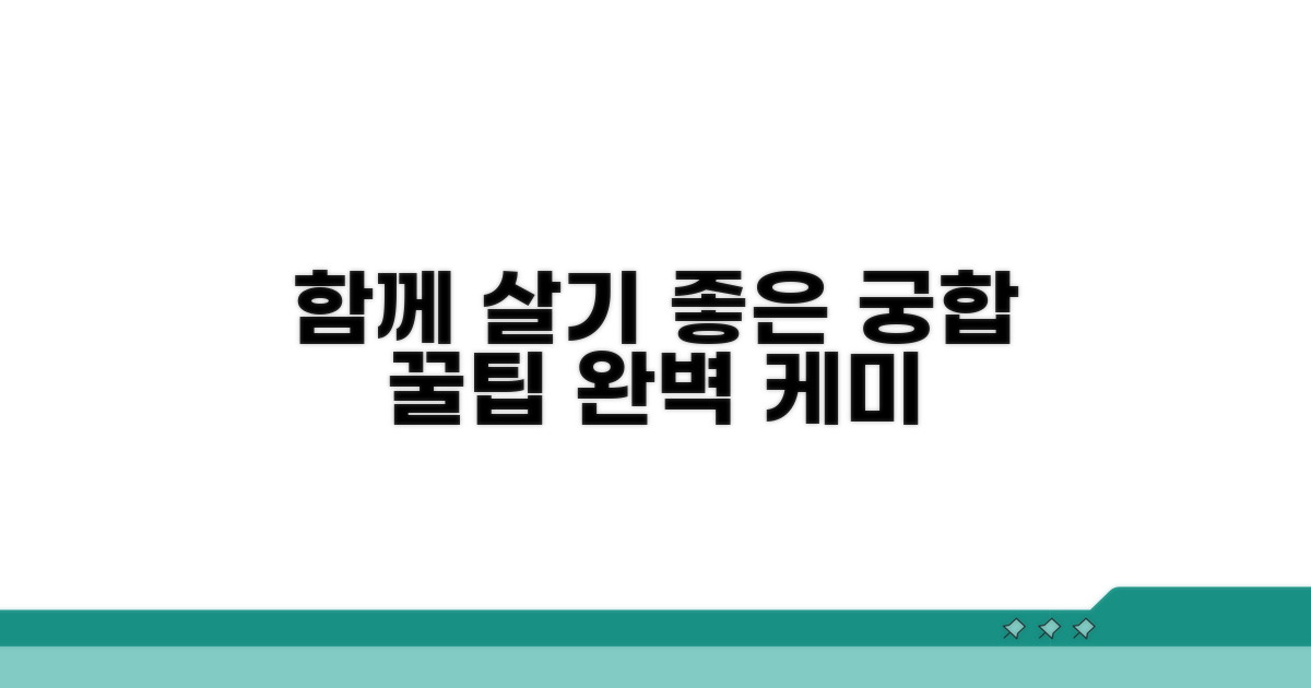 함께 살기 좋은 궁합 꿀팁
