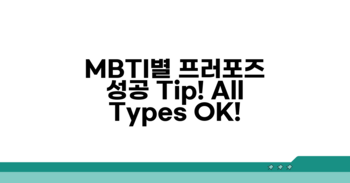 MBTI 유형별 프러포즈 성공 비법