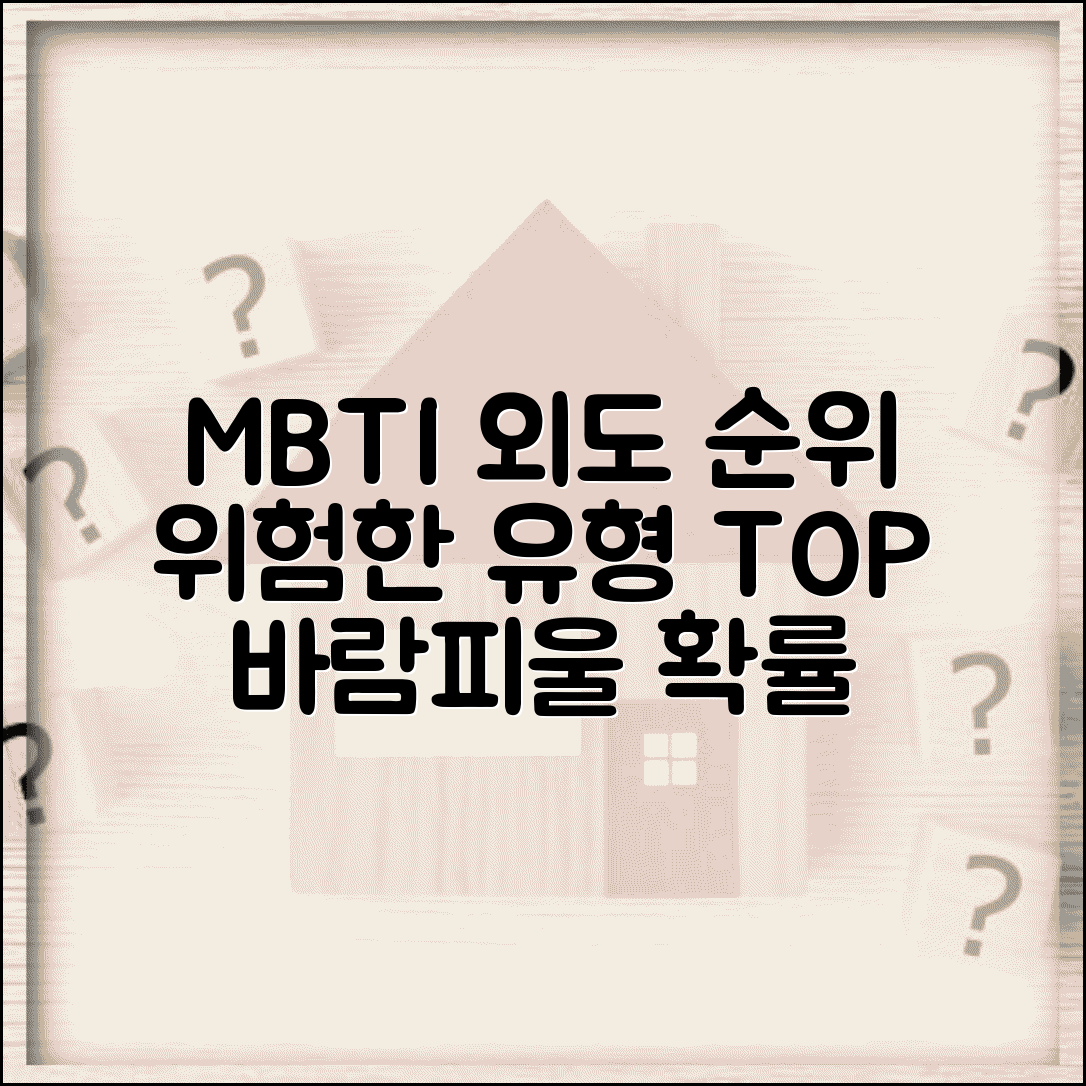 바람피우기 쉬운 MBTI 순위 | 외도 확률 가장 높은 위험한 유형
