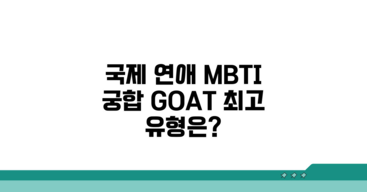 국제 연애 잘 되는 MBTI 유형 공개