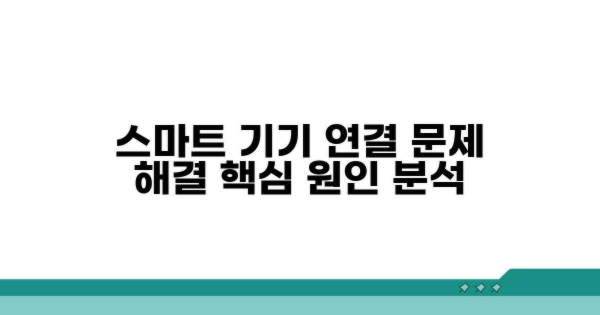 스마트 기기 연결 문제, 원인별 해결책