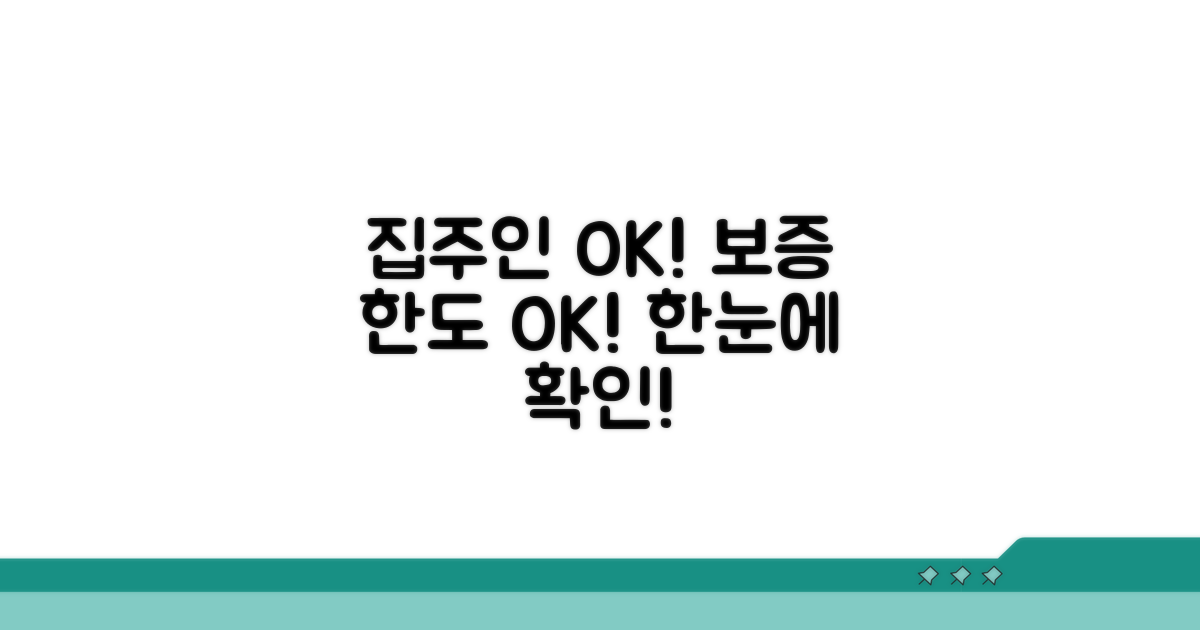 집주인 동의, 보증한도까지 한눈에