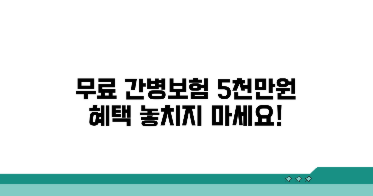 무료 간병보험, 5천만원 보장받는 법