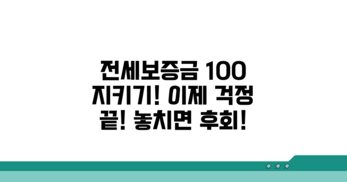 전세보증금 보호, 이것만 알면 끝!