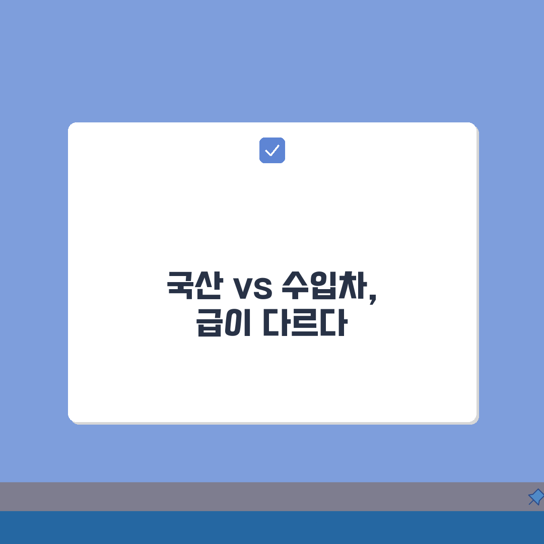 자동차 국산차 vs 수입차 등급 비교: 동급 차량 가격 품질 심층분석 7가지 기준